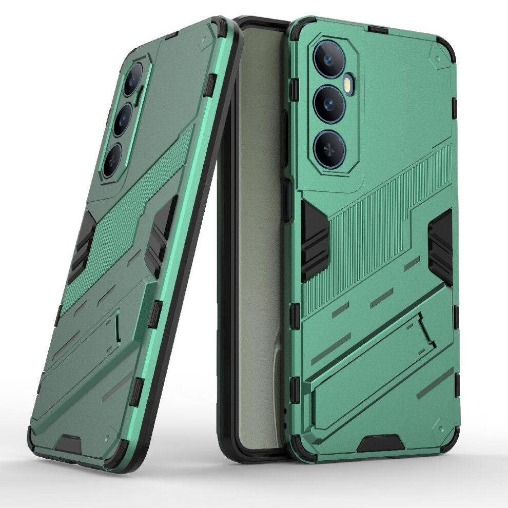 (Green) Case For Realme C65 4G Kickstand Rugged Military Protective Cover Green 764762721916