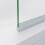 AICA Brushed Gold Pivot Frameless Bath Shower Screen Easyclean 8