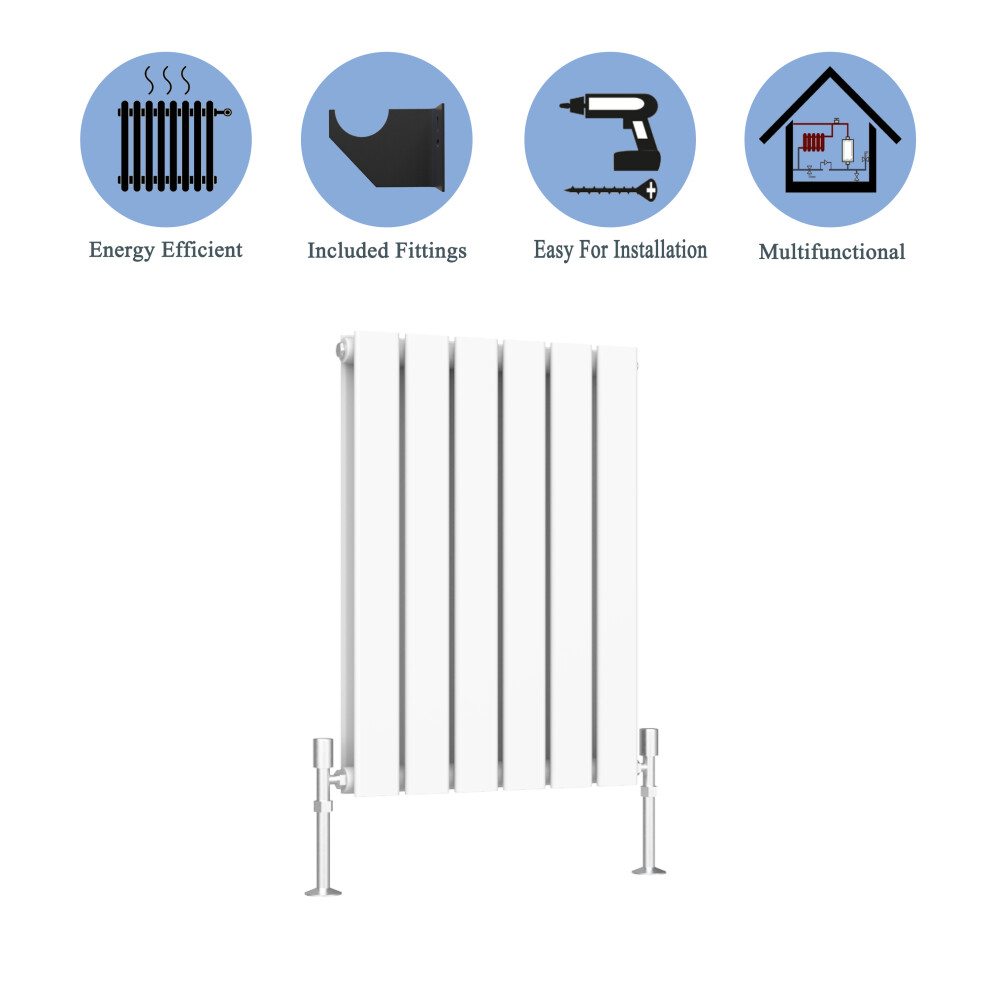 (White, 600*408mm ?double?) Flat Panel Column Radiator