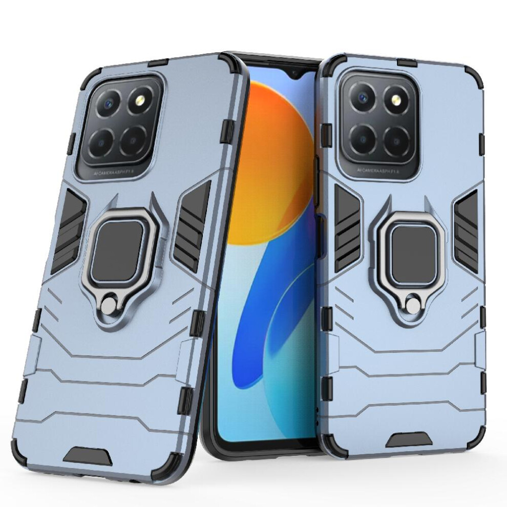 ( ) Case For Honor X8 5G 360Rotating Ring Shockproof Cover Kickstand Military Drop Protection Gray 764762725099
