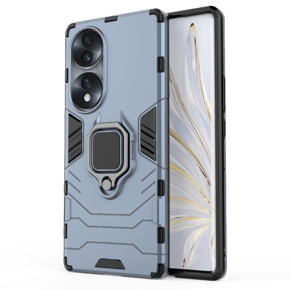 ( ) Case For Honor 70 5G Shockproof Cover Kickstand Military Drop Protection 360Rotating Ring Gray 764762725273