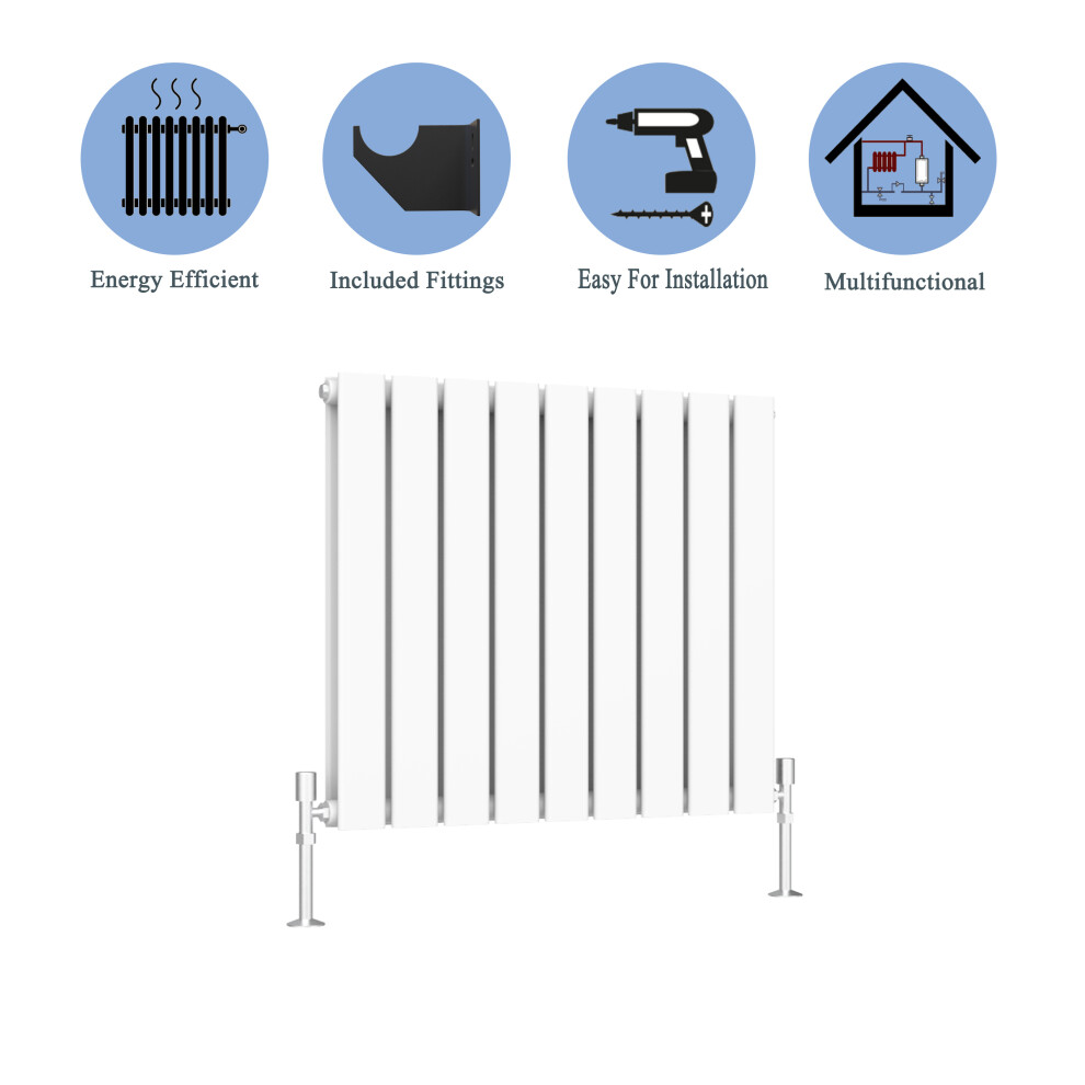 (White, 600*612mm ?double?) Flat Panel Column Radiator