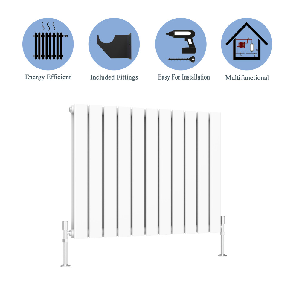 (White, 600*748mm ?double?) Flat Panel Column Radiator