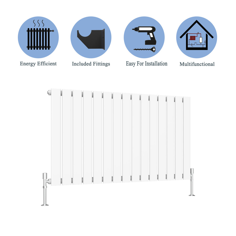 (White, 600*1020mm ?single)) Flat Panel Column Radiator