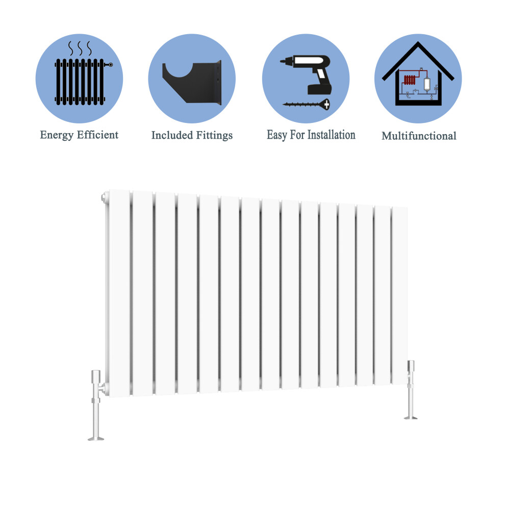 (White, 600*1020mm?double?) Flat Panel Column Radiator