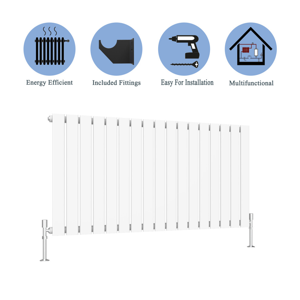 (White, 600*1156mm ?single)) Flat Panel Column Radiator