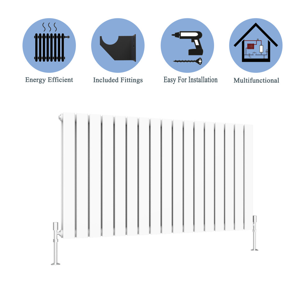 (White, 600*1156mm?double?) Flat Panel Column Radiator