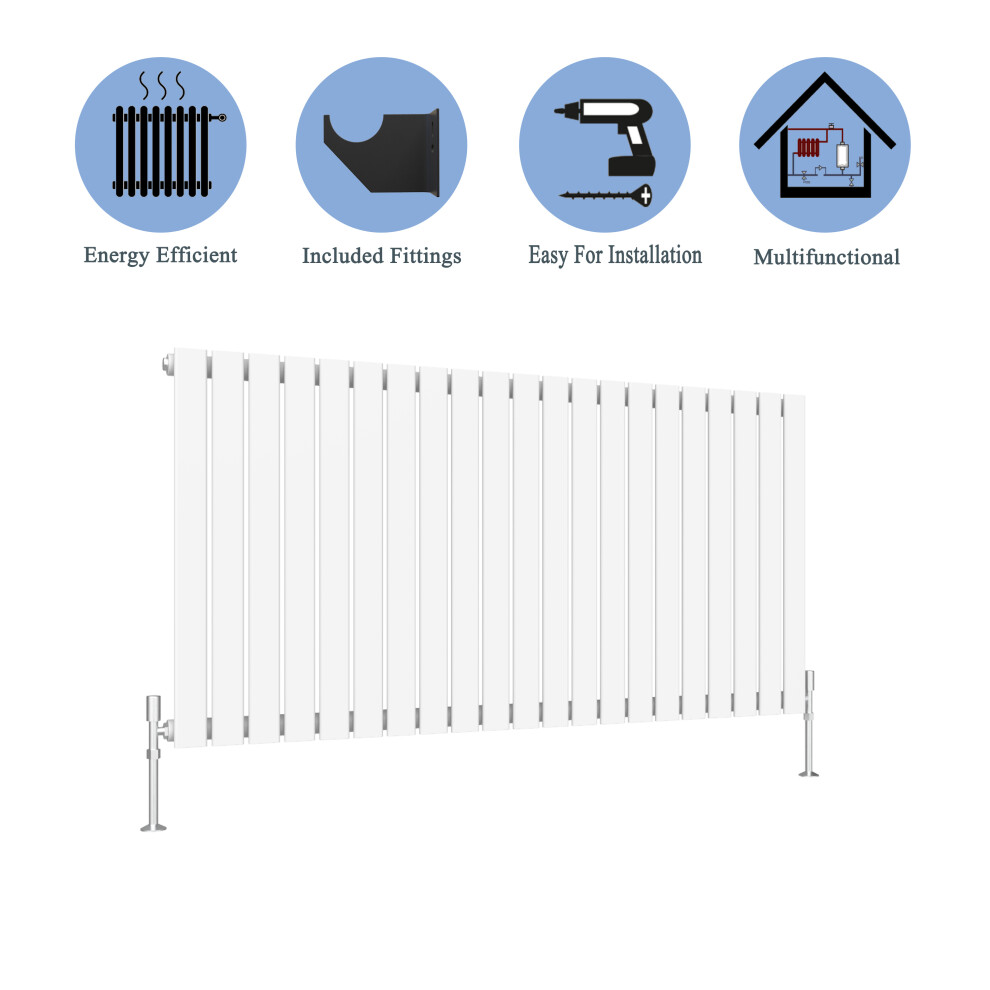 (White, 600*1428mm ?single)) Flat Panel Column Radiator