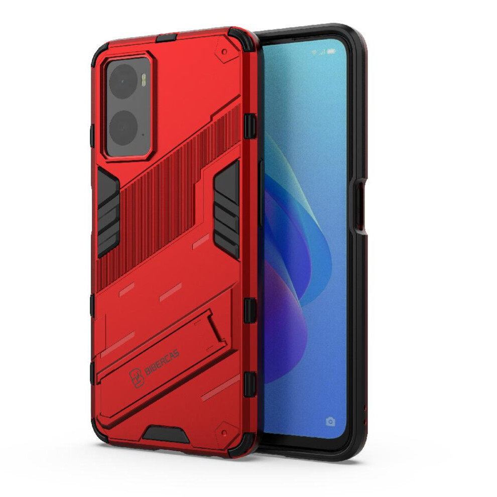 (Red) Case For Realme 9I 4G Protective Cover Kickstand Rugged Military Red 764762726157