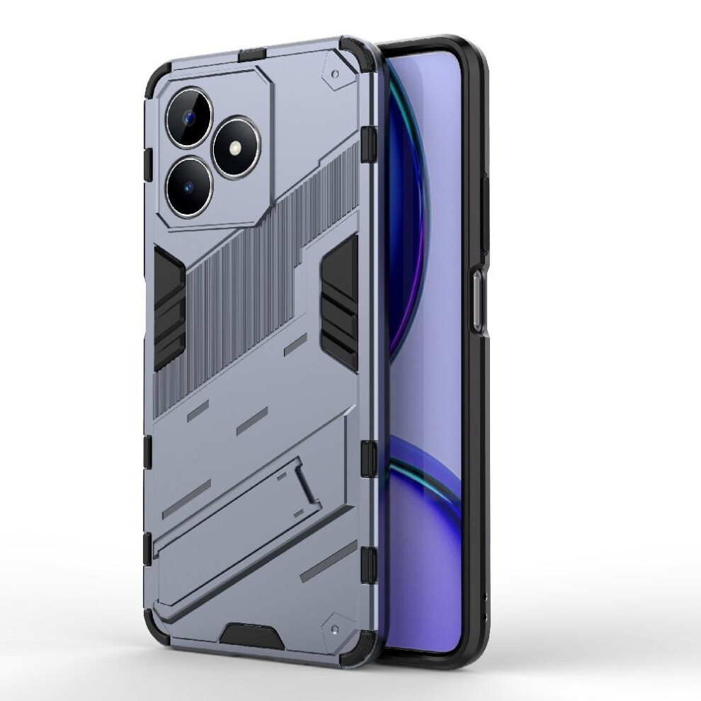 ( ) Case For Realme C53 4G Rugged Military Kickstand Protective Cover Gray 764762726324