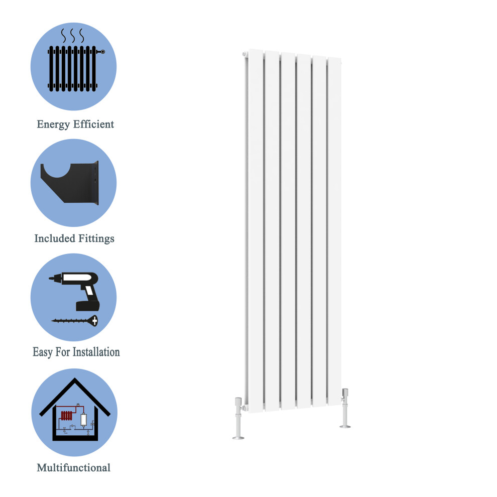 (White, 1600*408mm?double?) Flat Panel Column Radiator