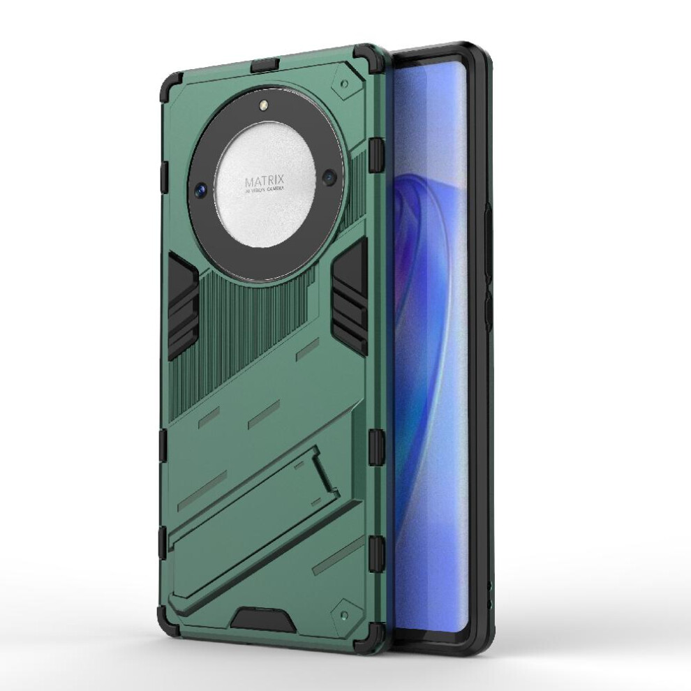 (Green) Case For Honor Magic 5 Lite Kickstand Rugged Military Protective Cover Green 764762726539