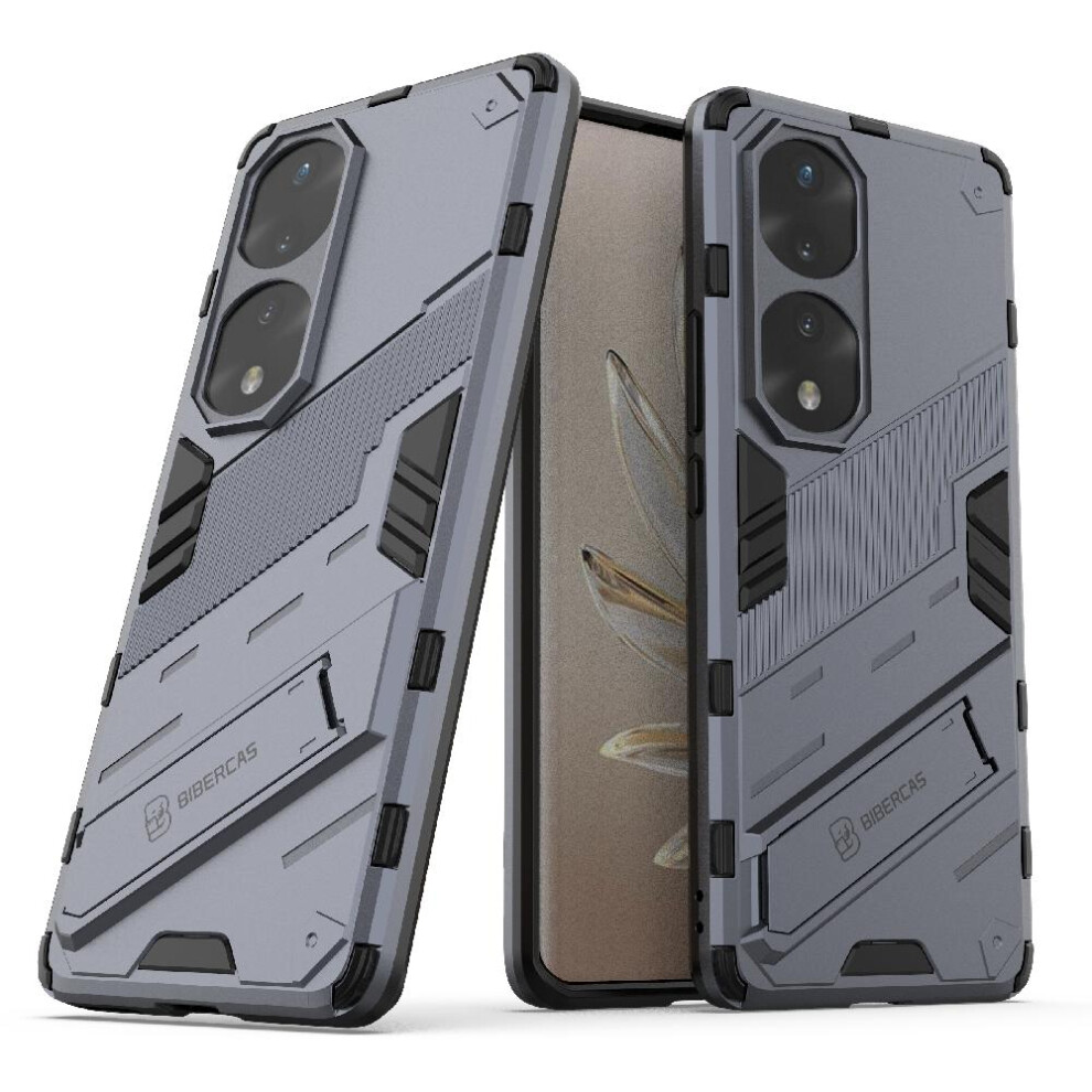 ( ) Case For Honor 70 Pro 5G Kickstand Protective Cover Rugged Military Gray 764762726720