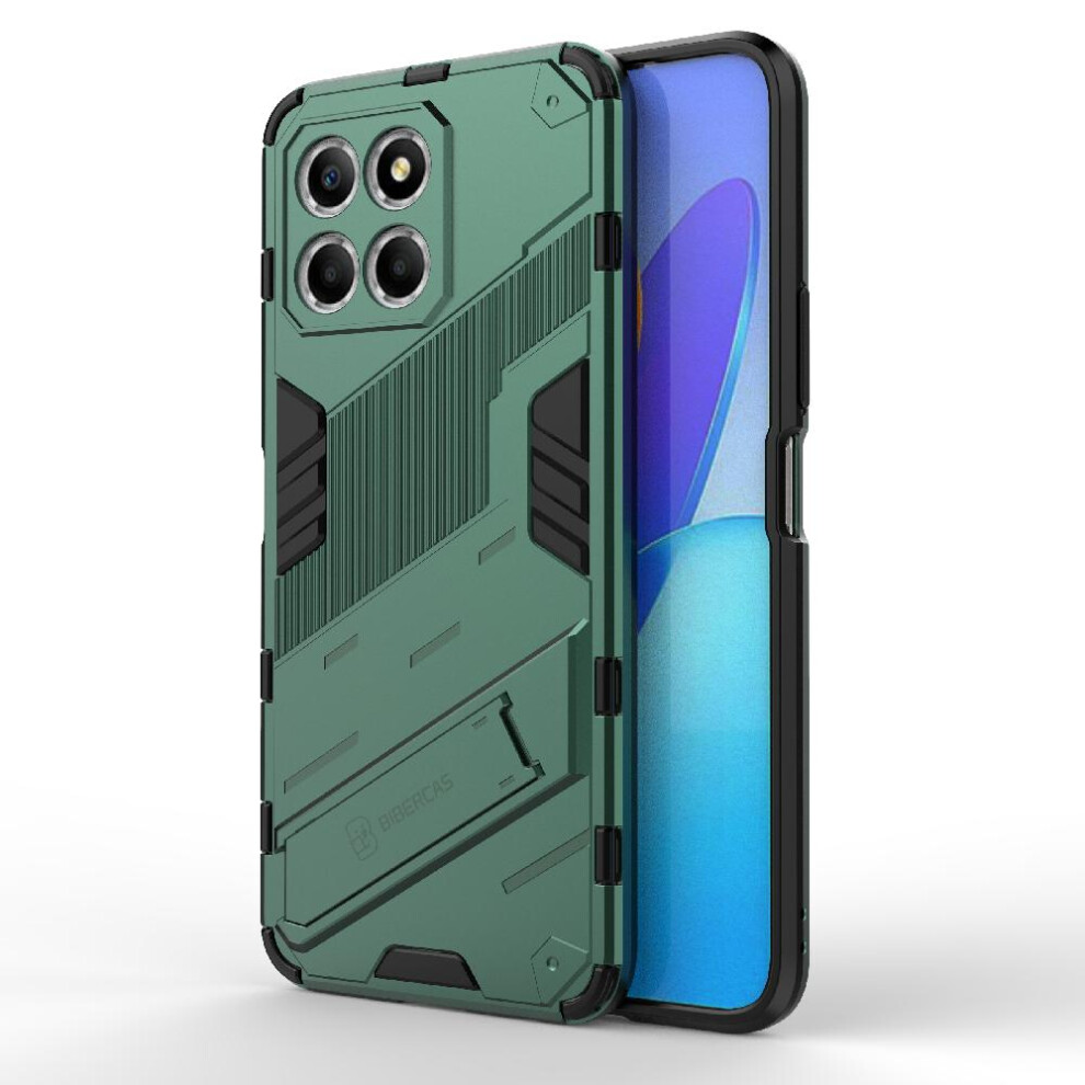(Green) Case For Honor X8 5G Rugged Military Protective Cover Kickstand Green 764762726652