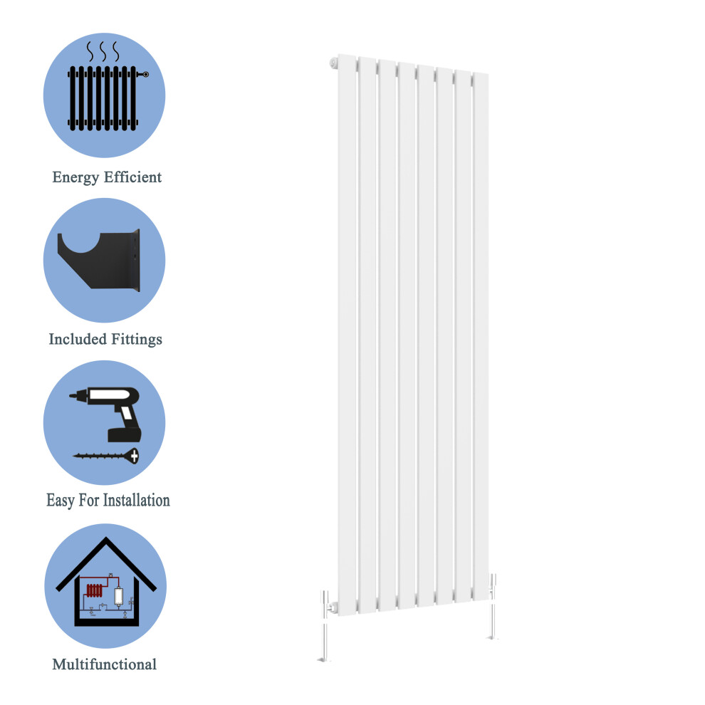 (White, 1800*544mm?single)) Flat Panel Column Radiator