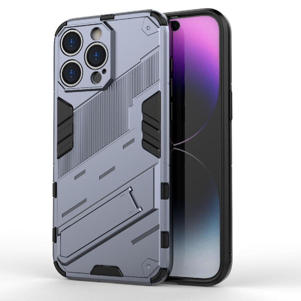 ( ) Case For Iphone 14 Pro Max Kickstand Rugged Military Protective Cover Gray 764762727468