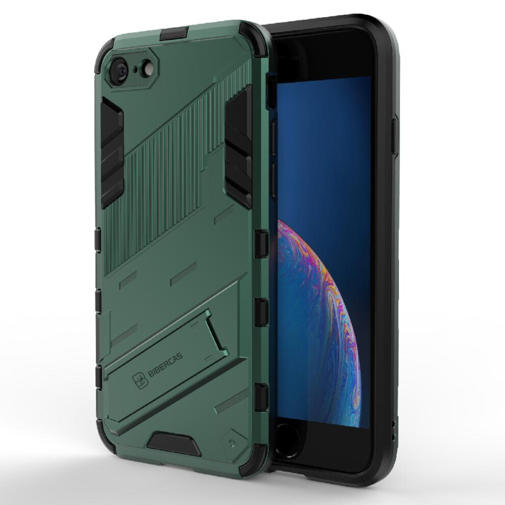 (Green) Case For Iphone Se 2022/2020 Rugged Military Kickstand Protective Cover Green 764762727871