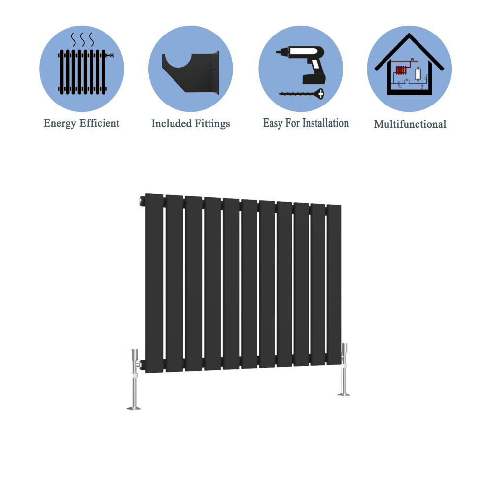 (Black, 600*748mm ?single)) Flat Panel Column Radiator