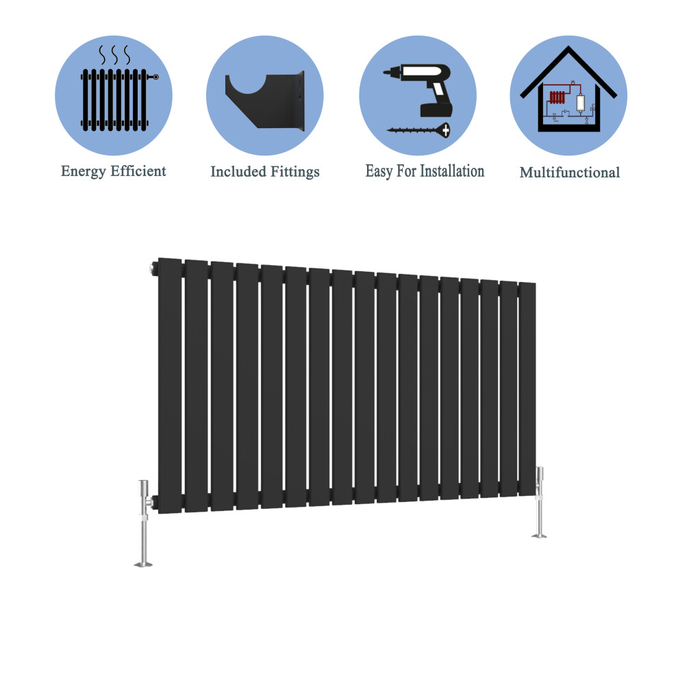 (Black, 600*1020mm ?single)) Flat Panel Column Radiator