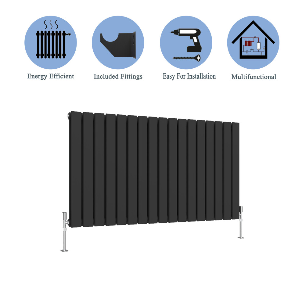 (Black, 600*1020mm?double?) Flat Panel Column Radiator