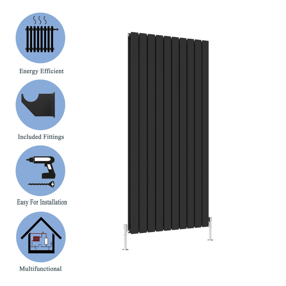 (Black, 1600*680mm?double?) Flat Panel Column Radiator