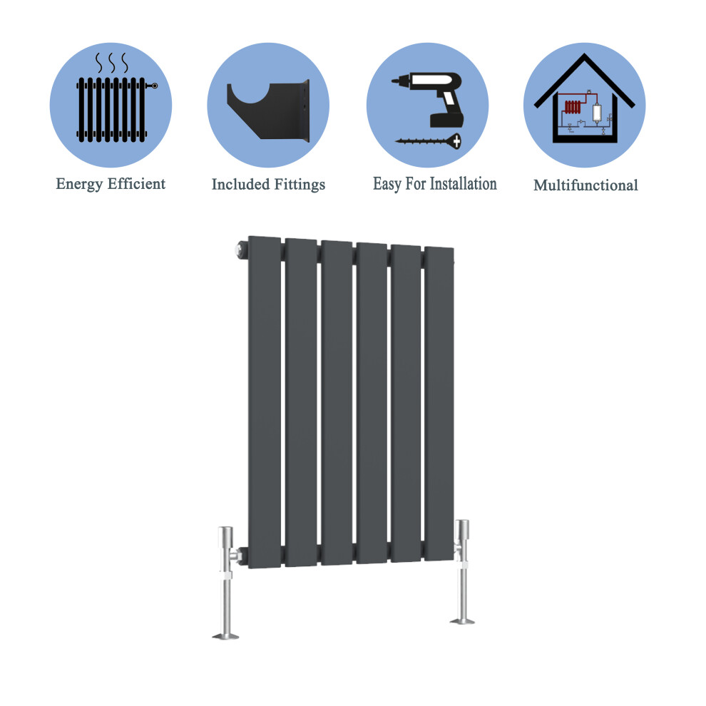 (Anthracite, 600*408mm ?single)) Flat Panel Column Radiator