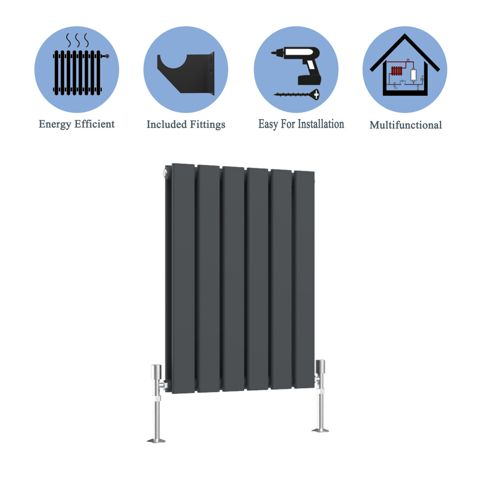 (Anthracite, 600*408mm ?double?) Flat Panel Column Radiator