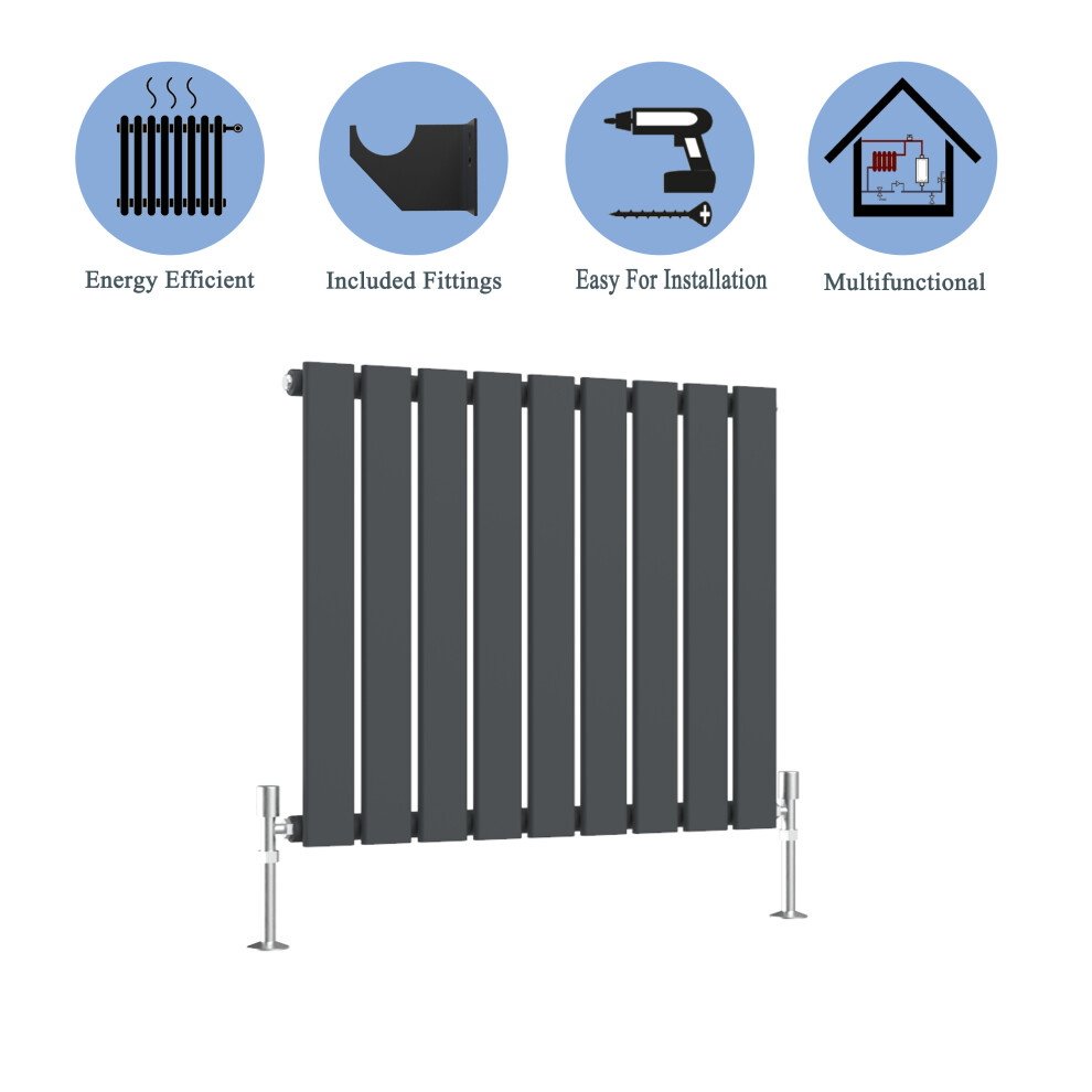 (Anthracite, 600*612mm ?single)) Flat Panel Column Radiator