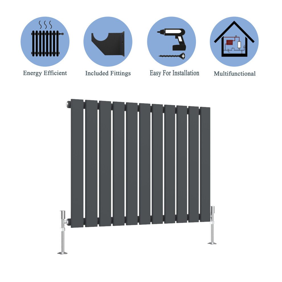 (Anthracite, 600*748mm ?single)) Flat Panel Column Radiator