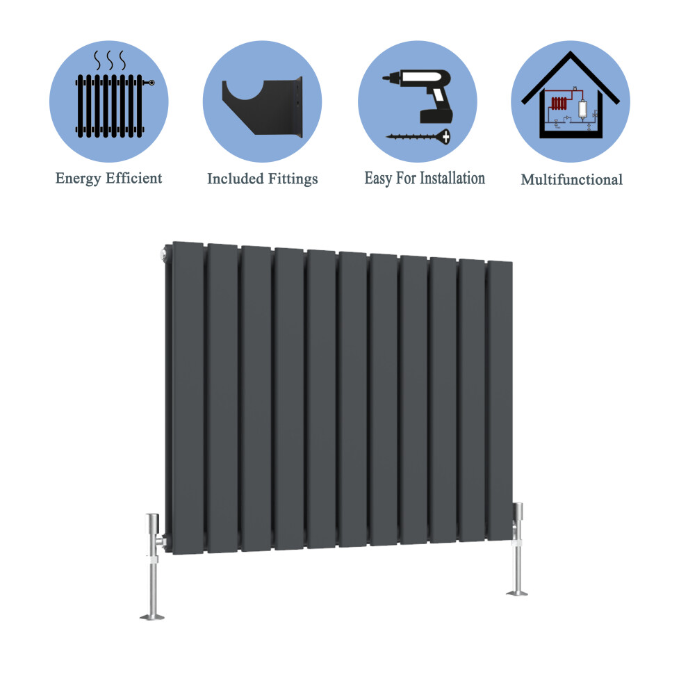 (Anthracite, 600*748mm ?double?) Flat Panel Column Radiator