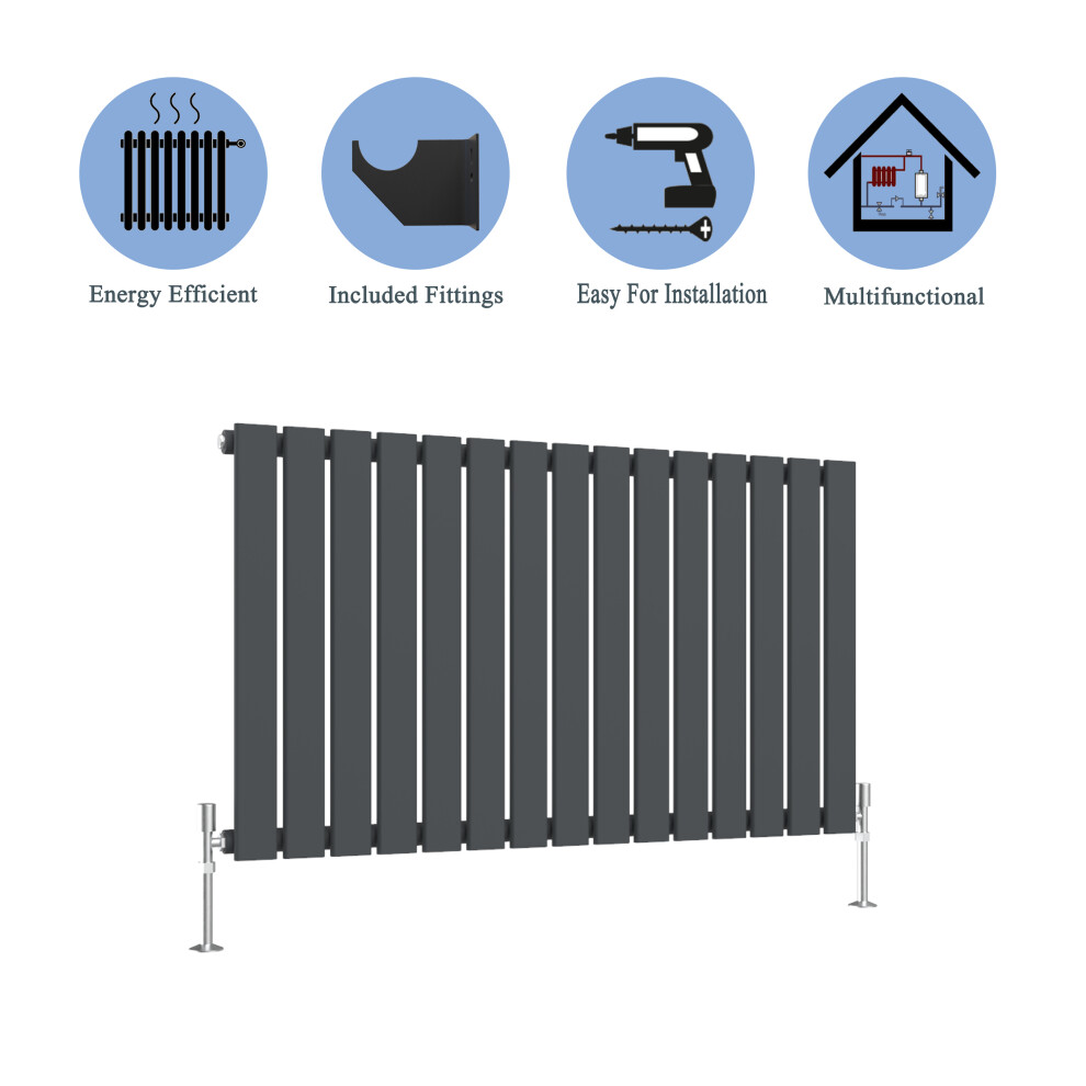 (Anthracite, 600*1020mm ?single)) Flat Panel Column Radiator