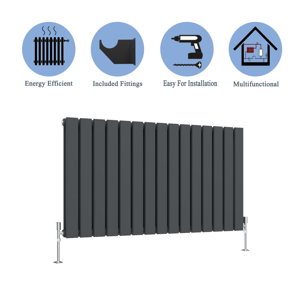 (Anthracite, 600*1020mm?double?) Flat Panel Column Radiator