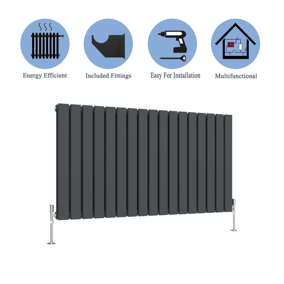 (Anthracite, 600*1156mm?double?) Flat Panel Column Radiator