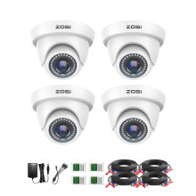 ZOSI 4 Pack 1080p HD-TVI Home Security Camera Outdoor 24m Night Vision