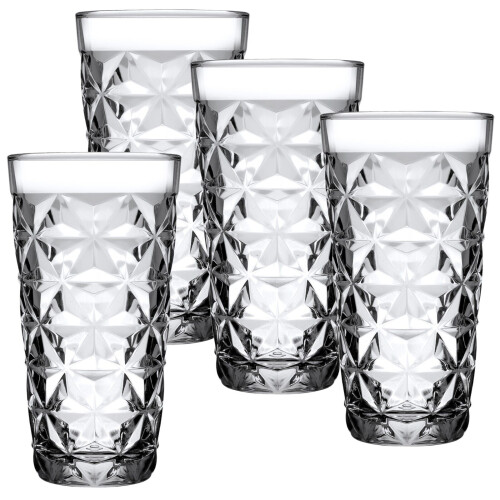 (4) 4/8 Pc Tall Drink Highball Glasses Set 290ml