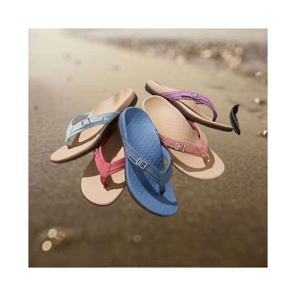 Womens cushioned flip flops hotsell