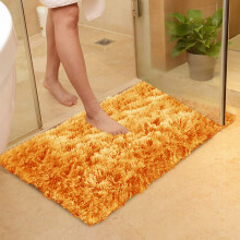(Ochre Yellow, 60cm x 110cm (2ft x 3ft 7")_Door Mat) Thick Shaggy Rugs Living Room Indoor Outdoor Area Rugs Non Slip Runner Rugs