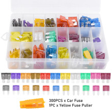 300pcs For Motorcycle Standard Mini Size Car Fuse Assortment Kit Truck Practical