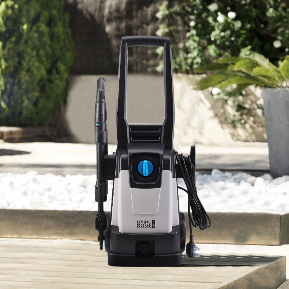 (1600W, 90BAR, With Wheels) 1400-2500W Electric Pressure Washer High Power Jet Wash Garden Car Patio Cleaner