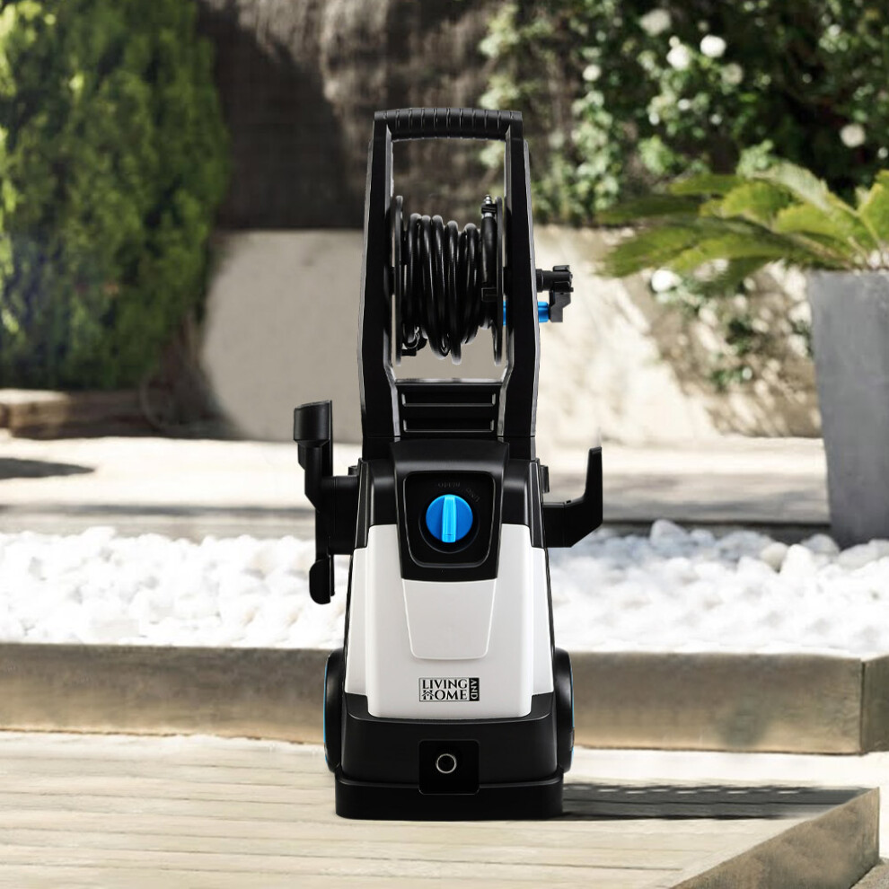(2000W, 100BAR, With Wheels) 1400-2500W Electric Pressure Washer High Power Jet Wash Garden Car Patio Cleaner
