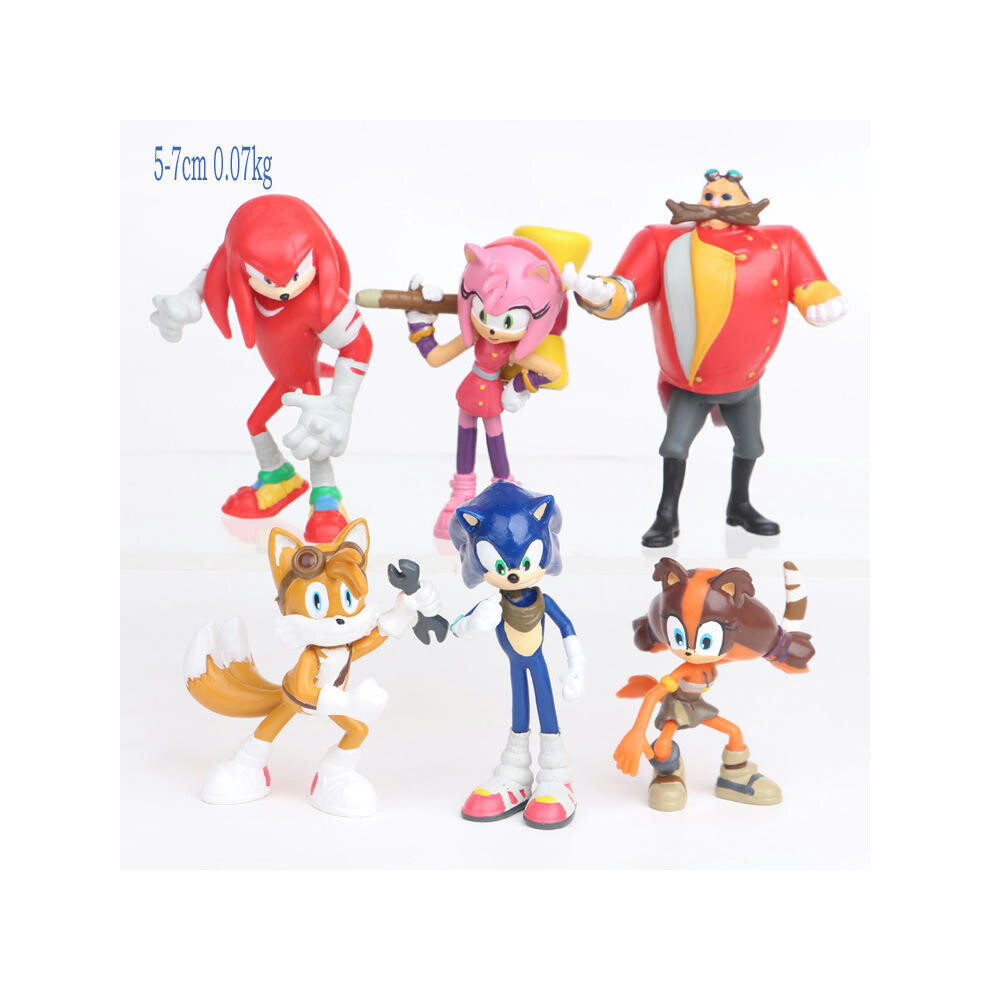 Photos - Action Figures / Transformers  6pcs/Set Sonic the Hedgehog Action Figure(5 Big Sonic)
