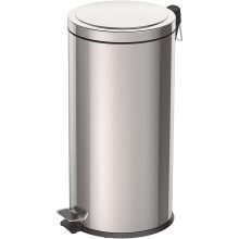 30L Foot Pedal Bin Stainless Steel Metal Waste Rubbish Soft Close Lid