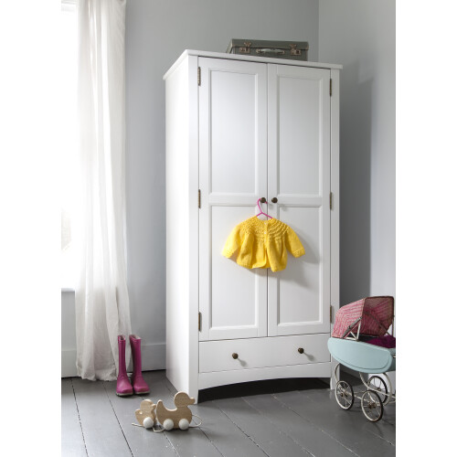 Noa and Nani Birte Wardrobe with Storage in Classic White 1