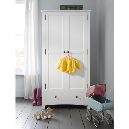 Noa and Nani Birte Wardrobe with Storage in Classic White
