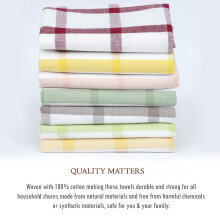(Pack of 12) Houston Pack of 3 Tea Towels Cotton Kitchen Dish Cloth Drying Absorbent Towel Cleaning Set