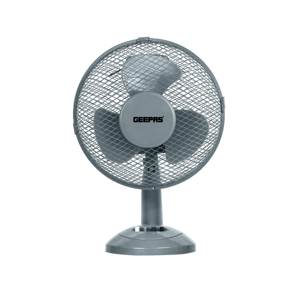 GEEPAS 12-Inch Table Fan | Electric Portable Worktop Desk Fan with 3 Speeds 3 Blades 35W