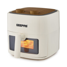 GEEPAS 4.5L Vortex Air Fryer with Rapid Air Circulation | Adjustable Temperature(80-200°C) for Healthy Oil Free Low-Fat Air Frying Roasting Baking