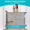 (Gray-150cm) Retractable Baby Gate Safety Gate for Babies 3