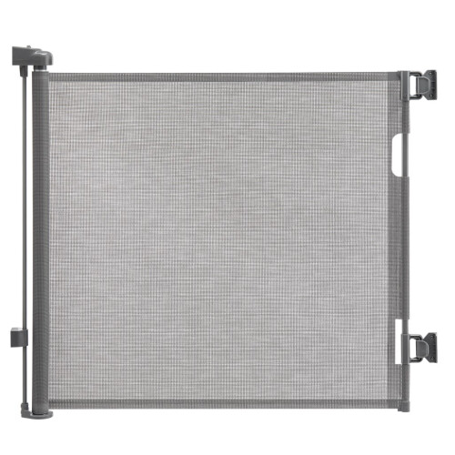(Gray-150cm) Retractable Baby Gate Safety Gate for Babies