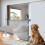 (Gray-150cm) Retractable Baby Gate Safety Gate for Babies 8